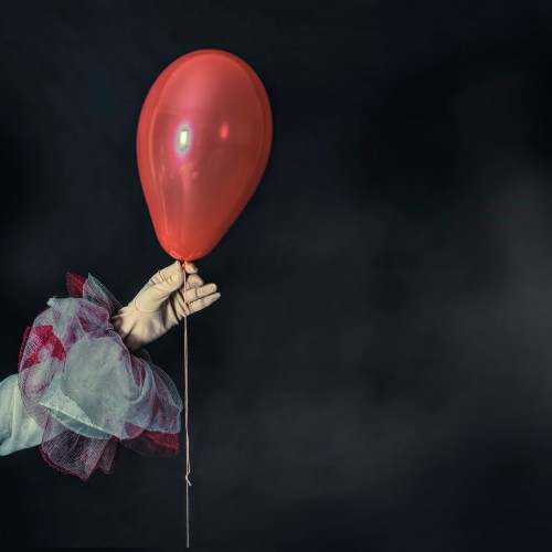 halloween-red-balloon-on-the-black-background