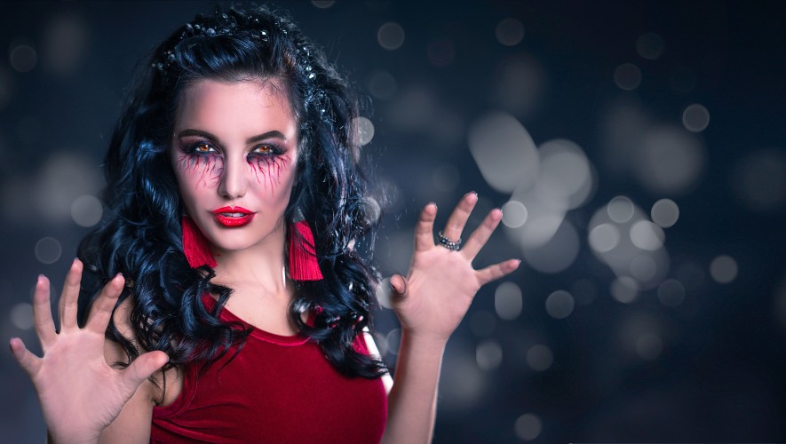 a-passionate-young-brunette-woman-with-halloween-makeup