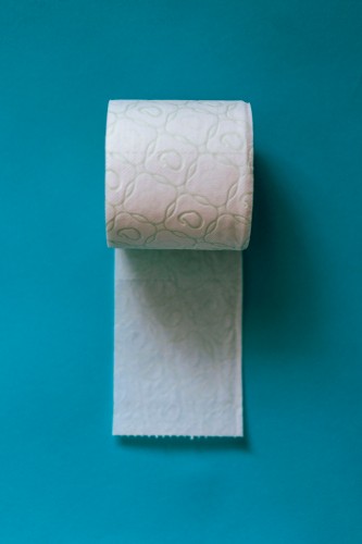 toilet-paper-on-the-blue-background