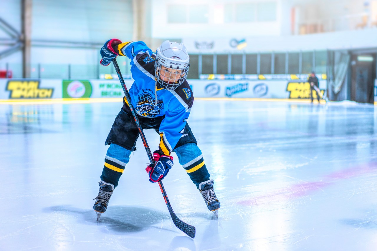 Hockey Player in Special Clothes 