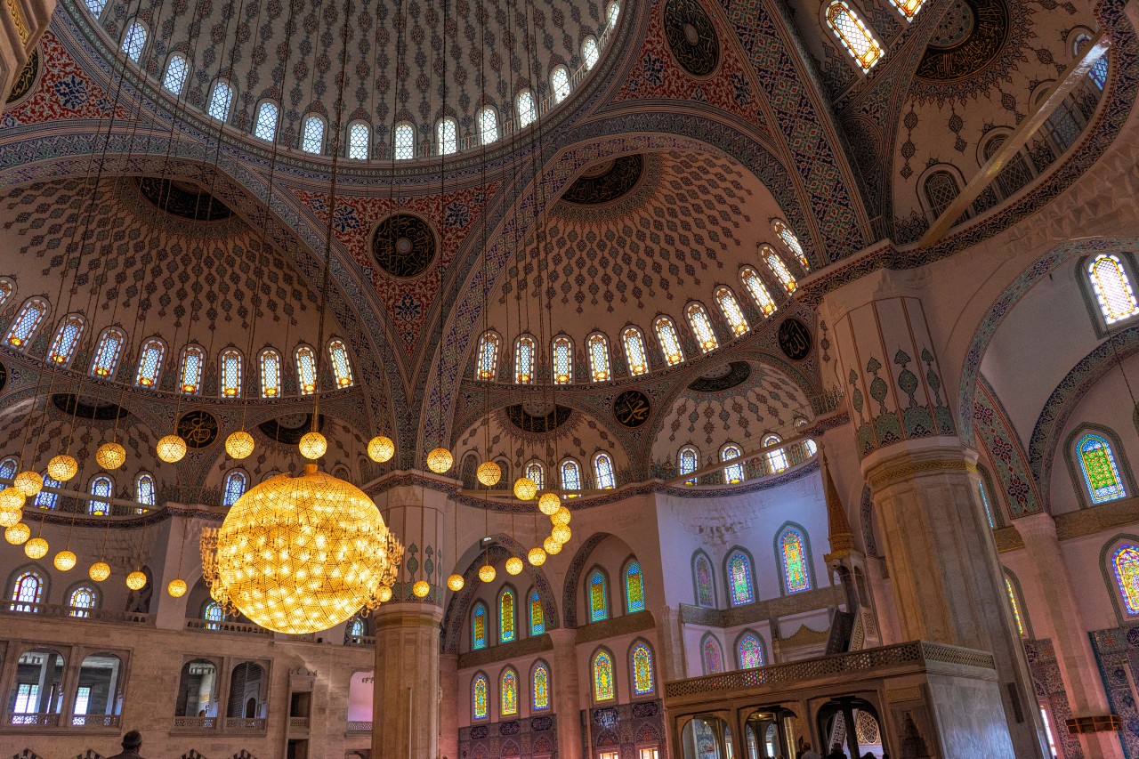 The Interior of the Kojatepe Mosque in Ankara