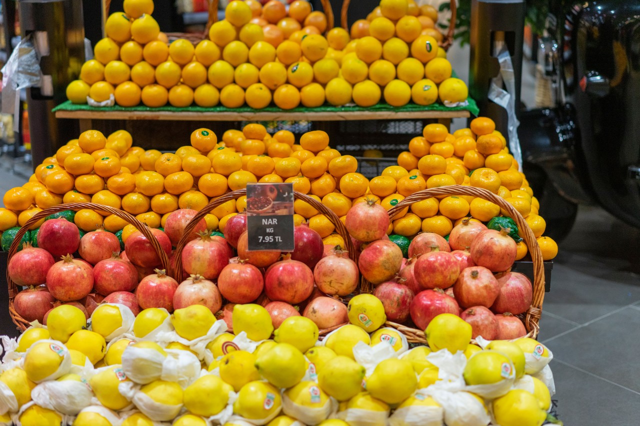  Fresh Fruit in a Supermarket
